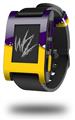 Ripped Colors Purple Yellow - Decal Style Skin fits original Pebble Smart Watch (WATCH SOLD SEPARATELY)