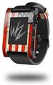 Painted Faded and Cracked USA American Flag - Decal Style Skin fits original Pebble Smart Watch (WATCH SOLD SEPARATELY)