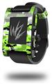 WraptorCamo Digital Camo Neon Green - Decal Style Skin fits original Pebble Smart Watch (WATCH SOLD SEPARATELY)