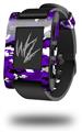WraptorCamo Digital Camo Purple - Decal Style Skin fits original Pebble Smart Watch (WATCH SOLD SEPARATELY)