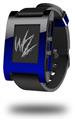 Smooth Fades Blue Black - Decal Style Skin fits original Pebble Smart Watch (WATCH SOLD SEPARATELY)