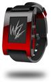 Smooth Fades Red Black - Decal Style Skin fits original Pebble Smart Watch (WATCH SOLD SEPARATELY)
