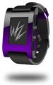 Smooth Fades Purple Black - Decal Style Skin fits original Pebble Smart Watch (WATCH SOLD SEPARATELY)