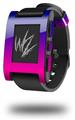 Smooth Fades Hot Pink Blue - Decal Style Skin fits original Pebble Smart Watch (WATCH SOLD SEPARATELY)