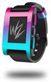 Smooth Fades Neon Teal Hot Pink - Decal Style Skin fits original Pebble Smart Watch (WATCH SOLD SEPARATELY)