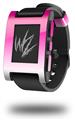 Smooth Fades White Hot Pink - Decal Style Skin fits original Pebble Smart Watch (WATCH SOLD SEPARATELY)
