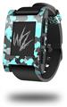 WraptorCamo Old School Camouflage Camo Neon Teal - Decal Style Skin fits original Pebble Smart Watch (WATCH SOLD SEPARATELY)