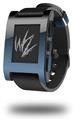 Smooth Fades Blue Dust Black - Decal Style Skin fits original Pebble Smart Watch (WATCH SOLD SEPARATELY)