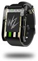 Painted Faded and Cracked Green Line USA American Flag - Decal Style Skin fits original Pebble Smart Watch (WATCH SOLD SEPARATELY)