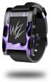 Metal Flames Purple - Decal Style Skin fits original Pebble Smart Watch (WATCH SOLD SEPARATELY)