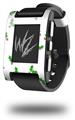 Christmas Holly Leaves on White - Decal Style Skin fits original Pebble Smart Watch (WATCH SOLD SEPARATELY)