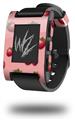 Strawberries on Pink - Decal Style Skin fits original Pebble Smart Watch (WATCH SOLD SEPARATELY)