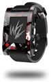 Abstract 02 Red - Decal Style Skin fits original Pebble Smart Watch (WATCH SOLD SEPARATELY)