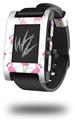 Flamingos on White - Decal Style Skin fits original Pebble Smart Watch (WATCH SOLD SEPARATELY)