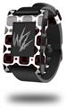 Red And Black Squared - Decal Style Skin fits original Pebble Smart Watch (WATCH SOLD SEPARATELY)