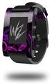 Twisted Garden Purple and Hot Pink - Decal Style Skin fits original Pebble Smart Watch (WATCH SOLD SEPARATELY)