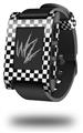 Checkered Canvas Black and White - Decal Style Skin fits original Pebble Smart Watch (WATCH SOLD SEPARATELY)