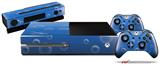 Bubbles Blue - Holiday Bundle Decal Style Skin fits XBOX One Console Original, Kinect and 2 Controllers (XBOX SYSTEM NOT INCLUDED)