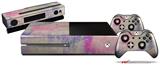 Pastel Abstract Pink and Blue - Holiday Bundle Decal Style Skin fits XBOX One Console Original, Kinect and 2 Controllers (XBOX SYSTEM NOT INCLUDED)