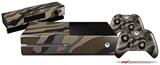 Camouflage Brown - Holiday Bundle Decal Style Skin fits XBOX One Console Original, Kinect and 2 Controllers (XBOX SYSTEM NOT INCLUDED)