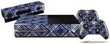 Wavey Navy Blue - Holiday Bundle Decal Style Skin fits XBOX One Console Original, Kinect and 2 Controllers (XBOX SYSTEM NOT INCLUDED)