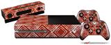 Wavey Red Dark - Holiday Bundle Decal Style Skin fits XBOX One Console Original, Kinect and 2 Controllers (XBOX SYSTEM NOT INCLUDED)
