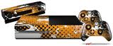 Halftone Splatter White Orange - Holiday Bundle Decal Style Skin fits XBOX One Console Original, Kinect and 2 Controllers (XBOX SYSTEM NOT INCLUDED)