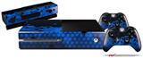 HEX Blue - Holiday Bundle Decal Style Skin fits XBOX One Console Original, Kinect and 2 Controllers (XBOX SYSTEM NOT INCLUDED)