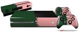 Ripped Colors Green Pink - Holiday Bundle Decal Style Skin fits XBOX One Console Original, Kinect and 2 Controllers (XBOX SYSTEM NOT INCLUDED)
