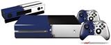 Ripped Colors Blue White - Holiday Bundle Decal Style Skin fits XBOX One Console Original, Kinect and 2 Controllers (XBOX SYSTEM NOT INCLUDED)