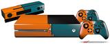 Ripped Colors Orange Seafoam Green - Holiday Bundle Decal Style Skin fits XBOX One Console Original, Kinect and 2 Controllers (XBOX SYSTEM NOT INCLUDED)