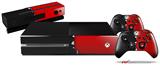 Ripped Colors Black Red - Holiday Bundle Decal Style Skin fits XBOX One Console Original, Kinect and 2 Controllers (XBOX SYSTEM NOT INCLUDED)