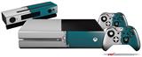 Ripped Colors Gray Seafoam Green - Holiday Bundle Decal Style Skin fits XBOX One Console Original, Kinect and 2 Controllers (XBOX SYSTEM NOT INCLUDED)