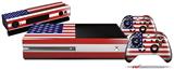 USA American Flag 01 - Holiday Bundle Decal Style Skin fits XBOX One Console Original, Kinect and 2 Controllers (XBOX SYSTEM NOT INCLUDED)