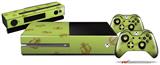 Anchors Away Sage Green - Holiday Bundle Decal Style Skin fits XBOX One Console Original, Kinect and 2 Controllers (XBOX SYSTEM NOT INCLUDED)