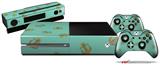 Anchors Away Seafoam Green - Holiday Bundle Decal Style Skin fits XBOX One Console Original, Kinect and 2 Controllers (XBOX SYSTEM NOT INCLUDED)