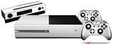 Solids Collection White - Holiday Bundle Decal Style Skin fits XBOX One Console Original, Kinect and 2 Controllers (XBOX SYSTEM NOT INCLUDED)