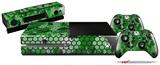 HEX Mesh Camo 01 Green Bright - Holiday Bundle Decal Style Skin fits XBOX One Console Original, Kinect and 2 Controllers (XBOX SYSTEM NOT INCLUDED)