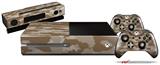 WraptorCamo Digital Camo Desert - Holiday Bundle Decal Style Skin fits XBOX One Console Original, Kinect and 2 Controllers (XBOX SYSTEM NOT INCLUDED)