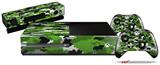 WraptorCamo Digital Camo Green - Holiday Bundle Decal Style Skin fits XBOX One Console Original, Kinect and 2 Controllers (XBOX SYSTEM NOT INCLUDED)