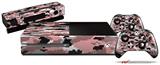 WraptorCamo Digital Camo Pink - Holiday Bundle Decal Style Skin fits XBOX One Console Original, Kinect and 2 Controllers (XBOX SYSTEM NOT INCLUDED)