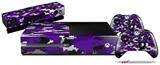 WraptorCamo Digital Camo Purple - Holiday Bundle Decal Style Skin fits XBOX One Console Original, Kinect and 2 Controllers (XBOX SYSTEM NOT INCLUDED)