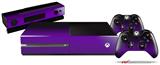 Smooth Fades Purple Black - Holiday Bundle Decal Style Skin fits XBOX One Console Original, Kinect and 2 Controllers (XBOX SYSTEM NOT INCLUDED)