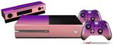 Smooth Fades Pink Purple - Holiday Bundle Decal Style Skin fits XBOX One Console Original, Kinect and 2 Controllers (XBOX SYSTEM NOT INCLUDED)