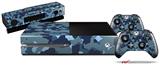WraptorCamo Old School Camouflage Camo Navy - Holiday Bundle Decal Style Skin fits XBOX One Console Original, Kinect and 2 Controllers (XBOX SYSTEM NOT INCLUDED)