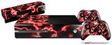 Electrify Red - Holiday Bundle Decal Style Skin fits XBOX One Console Original, Kinect and 2 Controllers (XBOX SYSTEM NOT INCLUDED)