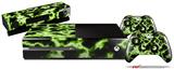 Electrify Green - Holiday Bundle Decal Style Skin fits XBOX One Console Original, Kinect and 2 Controllers (XBOX SYSTEM NOT INCLUDED)