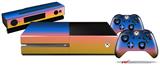 Smooth Fades Sunset - Holiday Bundle Decal Style Skin fits XBOX One Console Original, Kinect and 2 Controllers (XBOX SYSTEM NOT INCLUDED)