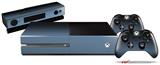 Smooth Fades Blue Dust Black - Holiday Bundle Decal Style Skin fits XBOX One Console Original, Kinect and 2 Controllers (XBOX SYSTEM NOT INCLUDED)