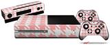 Houndstooth Pink - Holiday Bundle Decal Style Skin fits XBOX One Console Original, Kinect and 2 Controllers (XBOX SYSTEM NOT INCLUDED)